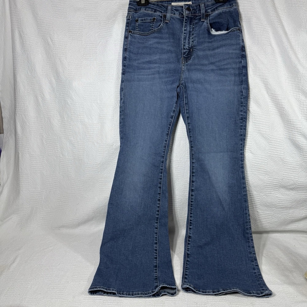 Levi's 726 Flare‎ Size 28 High Rise 1970s Big E Women's Denim Jeans Vtg